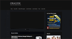 Desktop Screenshot of orageek.com